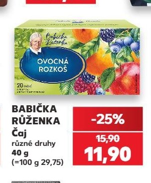 BABIČKA RŮŽENKA Čaj různé druhy 40 g