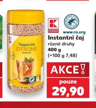 K-Classic Instantní čaj různé druhy 400 g