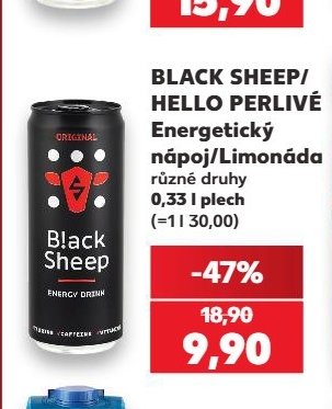 BLACK SHEEP/HELLO PERLIVÉ Energetický nápoj/Limonáda