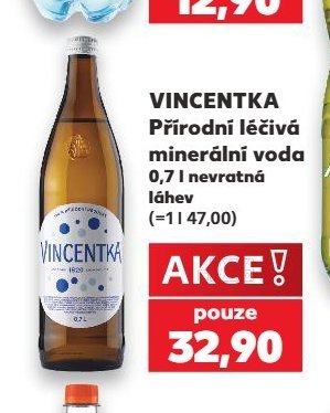 VINCENTKA Přírodní léčivá minerální voda