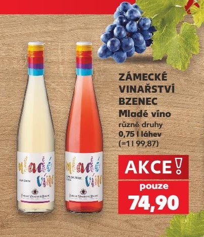 Zámecké vinařství Bzenec Mladé víno