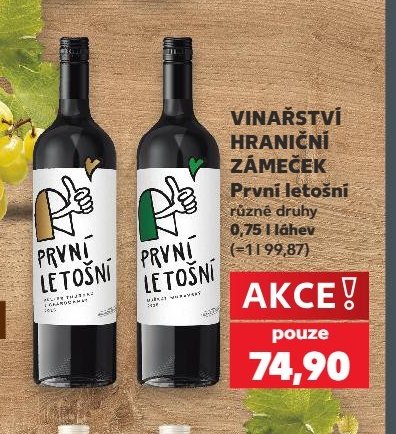 Vinařství Hraniční Zámeček První letošní