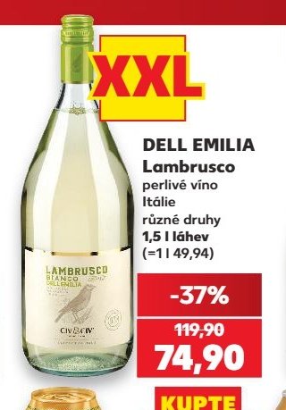 DELL EMILIA Lambrusco perlivé víno