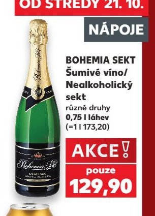 BOHEMIA SEKT Šumivé víno/Nealkoholický sekt
