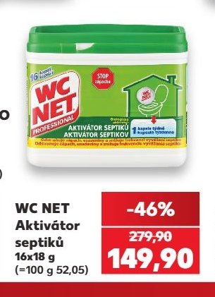 WC Net aktivátor septiků 16x18 g