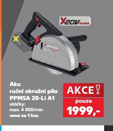 Aku ruční okružní pila PPMSA 20-Li A1