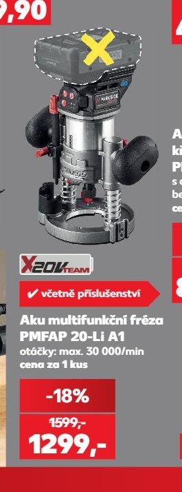 Aku multifunkční fréza PMFAP 20-Li A1