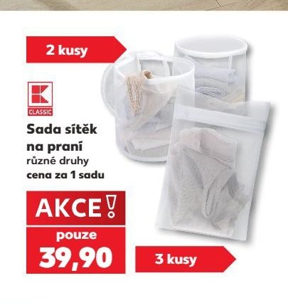 Sada síťek na praní