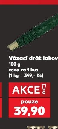 Vázací drát lakovaný