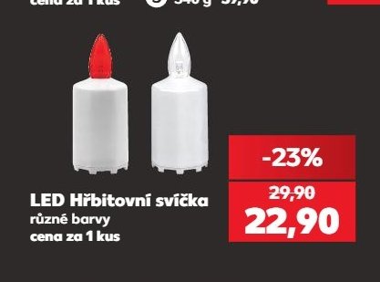 LED Hřbitovní svíčka