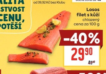 Losos filet s kůží