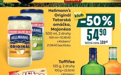 Hellmann's Originál Tatarská omáčka, Majonéza