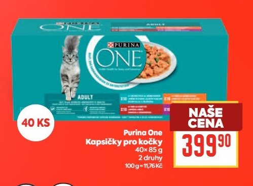Purina One Kapsičky pro kočky 40x 85 g