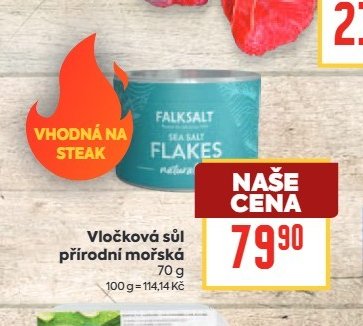 Vločková sůl přírodní mořská
