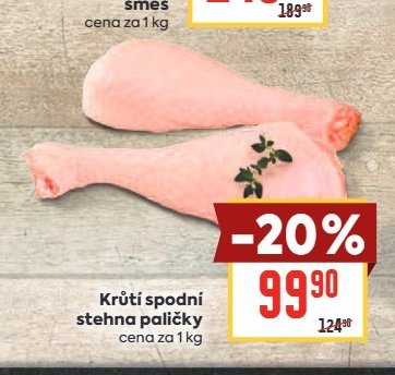 Krůtí spodní stehna paličky