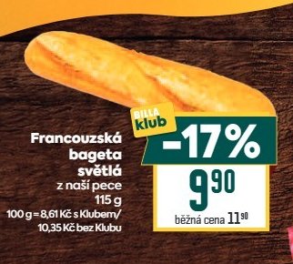 Francouzská bageta světlá