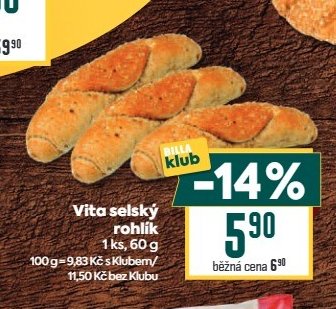 Vita selský rohlík