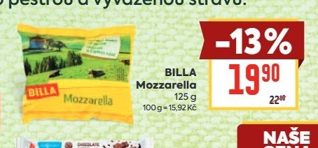BILLA Mozzarella