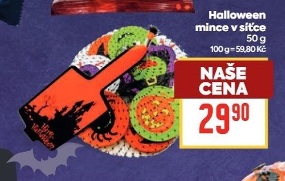 Halloween mince v síťce