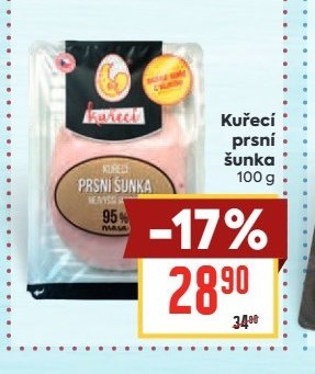 Kuřecí prsní šunka 100 g