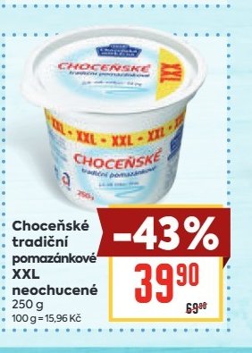 Choceňské tradiční pomazánkové XXL neochucené 250 g