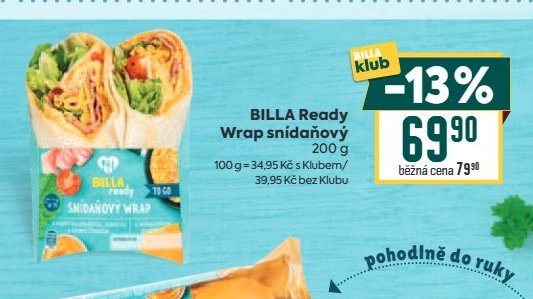 BILLA Ready Wrap snídaňový 200 g