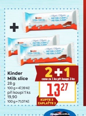 Kinder Milk slice