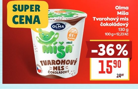 Olma Míša Tvarohový mls čokoládový