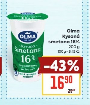 Olma Kysaná smetana 16%