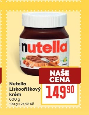 Nutella Lískooříškový krém