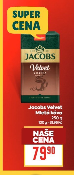 Jacobs Velvet Mletá káva