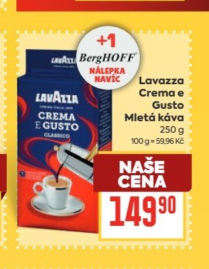 Lavazza Crema e Gusto Mletá káva