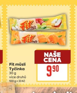 Fit müsli Tyčinka