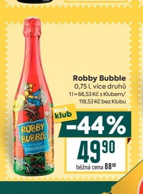 Robby Bubble 0,75 l, více druhů