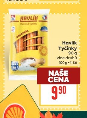 Havlík Tyčinky 90 g, více druhů