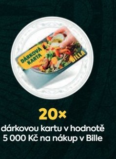 dárkovou kartu v hodnotě 5 000 Kč