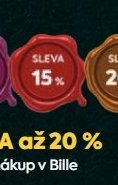 sleva 15% na nákup v Bille