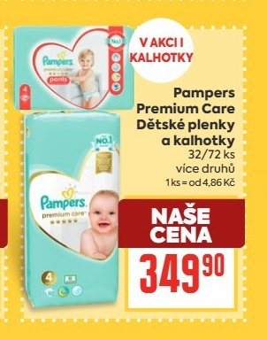 Pampers Premium Care dětské plenky