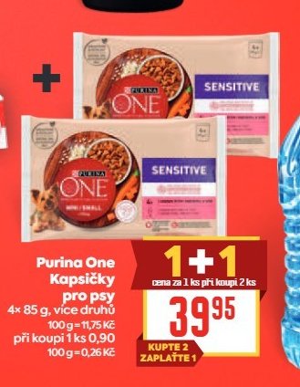 Purina One Kapsičky pro psy 4x 85 g