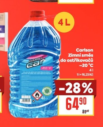 Carlson Zimní směs do ostřikovačů 4 l