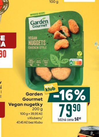 Garden Gourmet Vegan nugetky 200 g