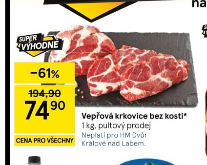 Vepřová krkovice bez kosti 1 kg