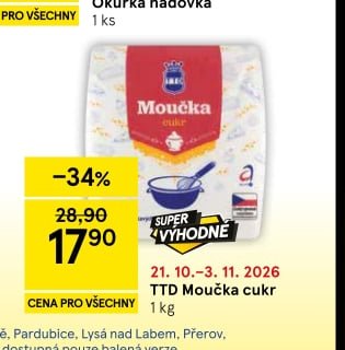 TTD Moučka cukr 1 kg