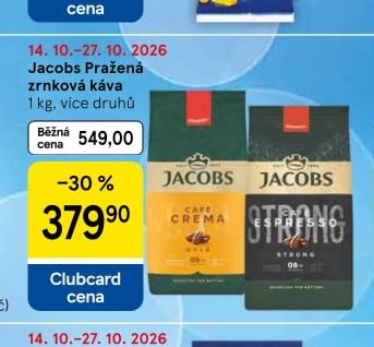Jacobs Pražená zrnková káva
