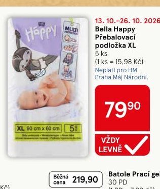 Bella Happy Přebalovací podložka XL 5 ks