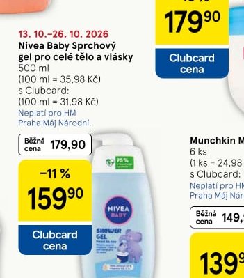 Nivea Baby Sprchový gel pro celé tělo a vlasy 500 ml