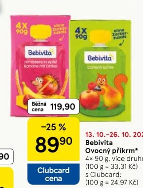 Bebivita Ovocný příkrm