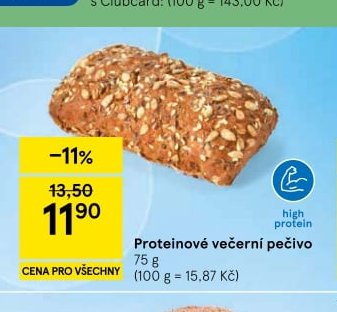Proteinové večerní pečivo
