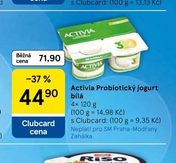 Activia Probiotický jogurt bílá