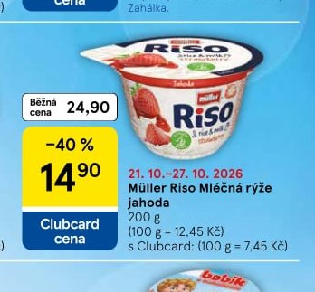 Müller Riso Mléčná rýže jahoda